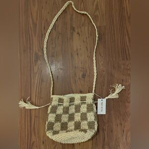 New with Tag Lu & Ellie Checkered  Bucket Bag